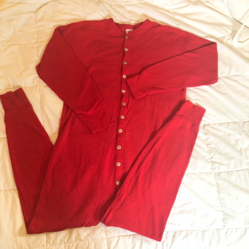 DUOFOLD Union suit in RED!